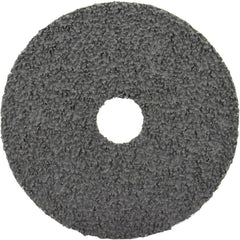 Fiber Disc:  5" Disc Dia, 1/4-20 Hole, 1/4 in Mandrel, 120 Grit, Ceramic Alumina