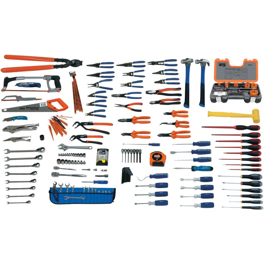 Combination Hand Tool Set: 125 Pc, Electrician's Tool Set