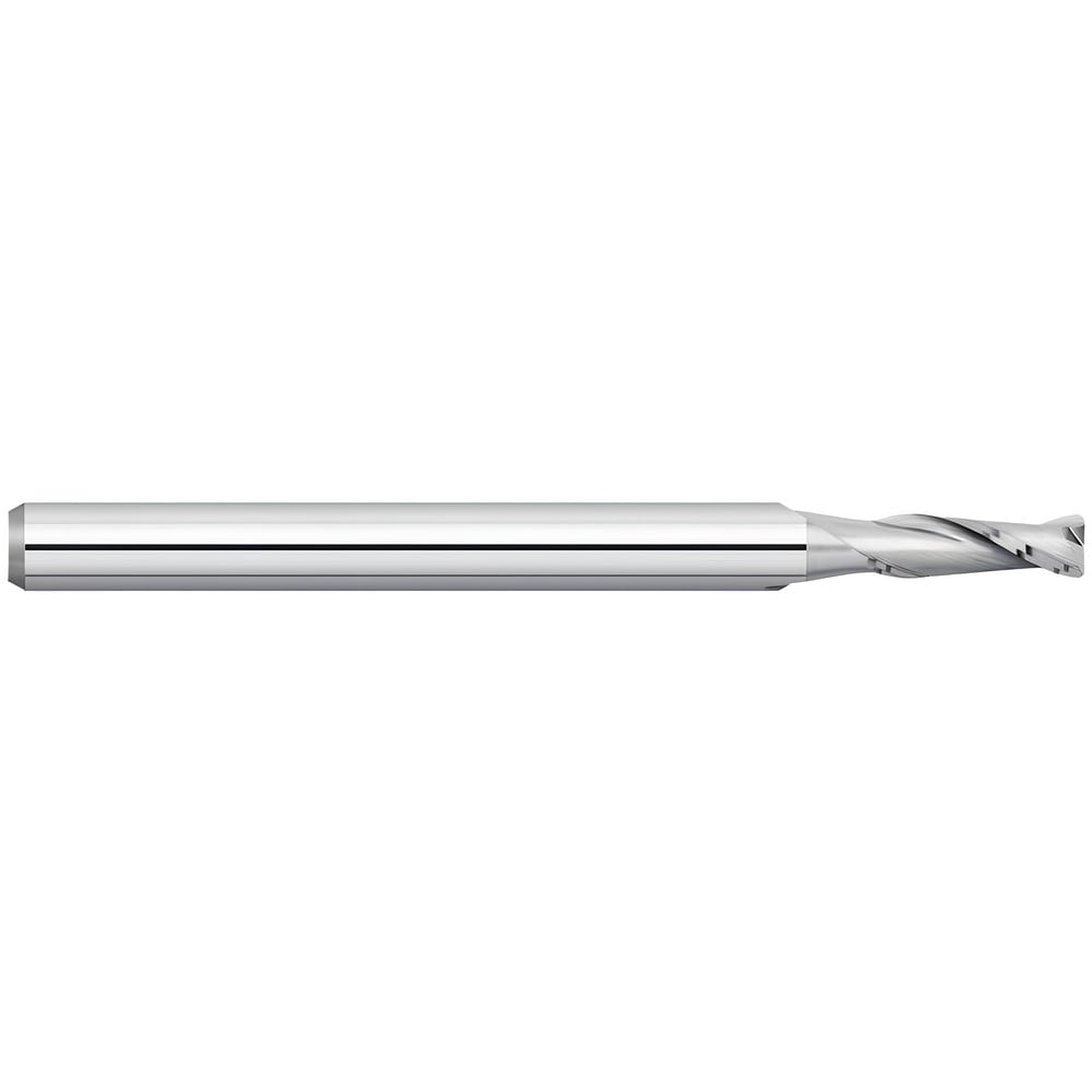 Corner Radius End Mill: 5/64" Dia, 15/64" LOC, 0.0050" Radius, 2 Flute, Solid Carbide