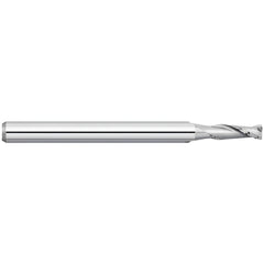 Corner Radius End Mill: 1.9 mm Dia, 0.225" LOC, 0.0050" Radius, 2 Flute, Solid Carbide