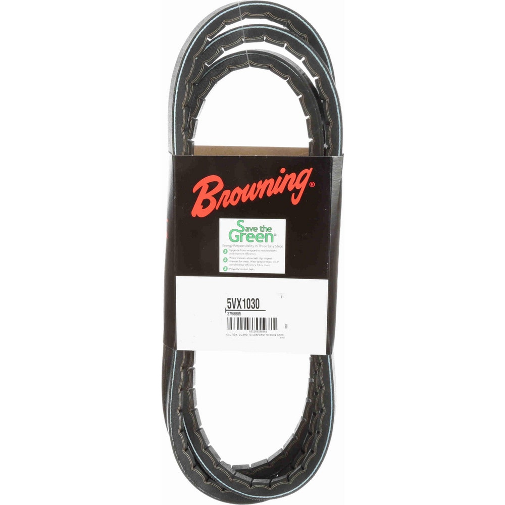 V-Belt: Section 5VX, 103" Outside Length, 5/8" Belt Width