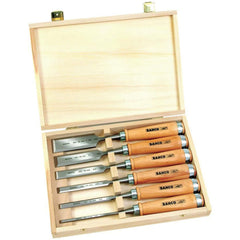 Wood Chisel Set: 6 Pc, 6 MM, 10 MM, 12 MM, 18 MM, 25 MM & 32 MM