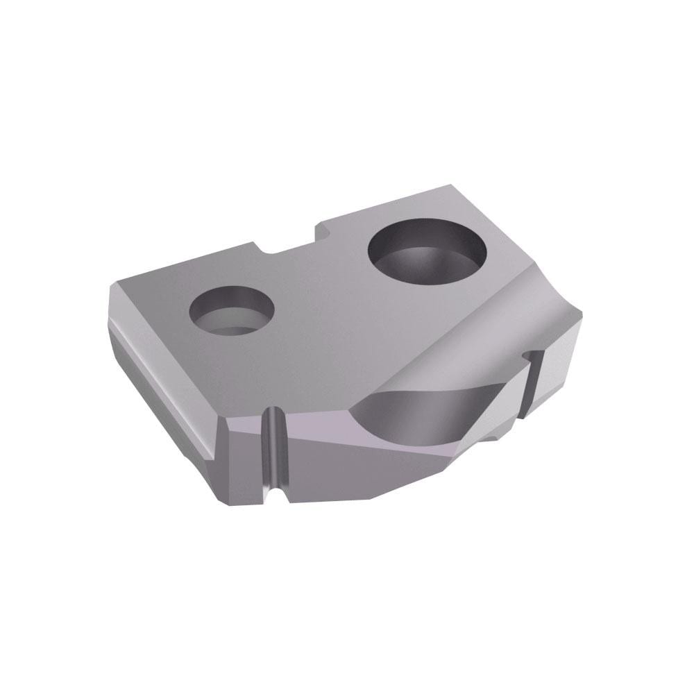 Spade Drill Insert: 17/32" Dia, Seat Size 0, Cobalt, 132 deg Point