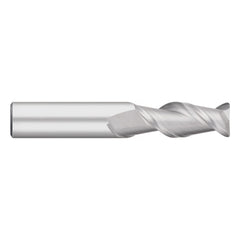 Corner Radius End Mill: 1/4" Dia, 3/4" LOC, 0.0200" Radius, 2 Flute, Solid Carbide