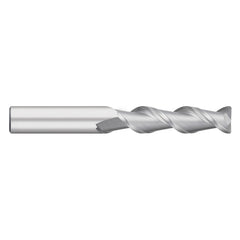 Corner Radius End Mill: 1" Dia, 2-1/4" LOC, 0.0400" Radius, 2 Flute, Solid Carbide