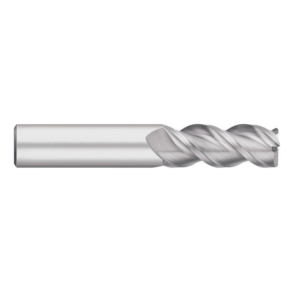 Corner Radius End Mill: 1" Dia, 1-3/4" LOC, 0.0400" Radius, 3 Flute, Solid Carbide