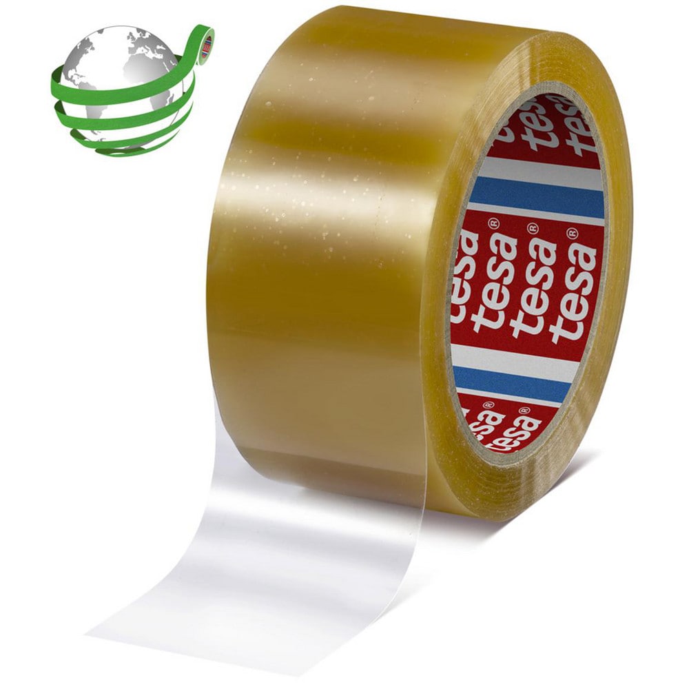 Bio-Based PLA Packaging Tape: 50 mm x 66 m, Transparent