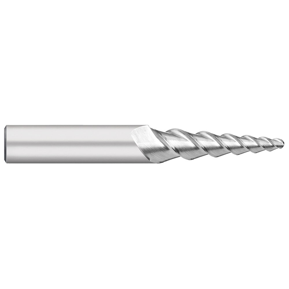 Ball End Mill: 1/8" Dia, 3/4" LOC, 3 Flute, Solid Carbide