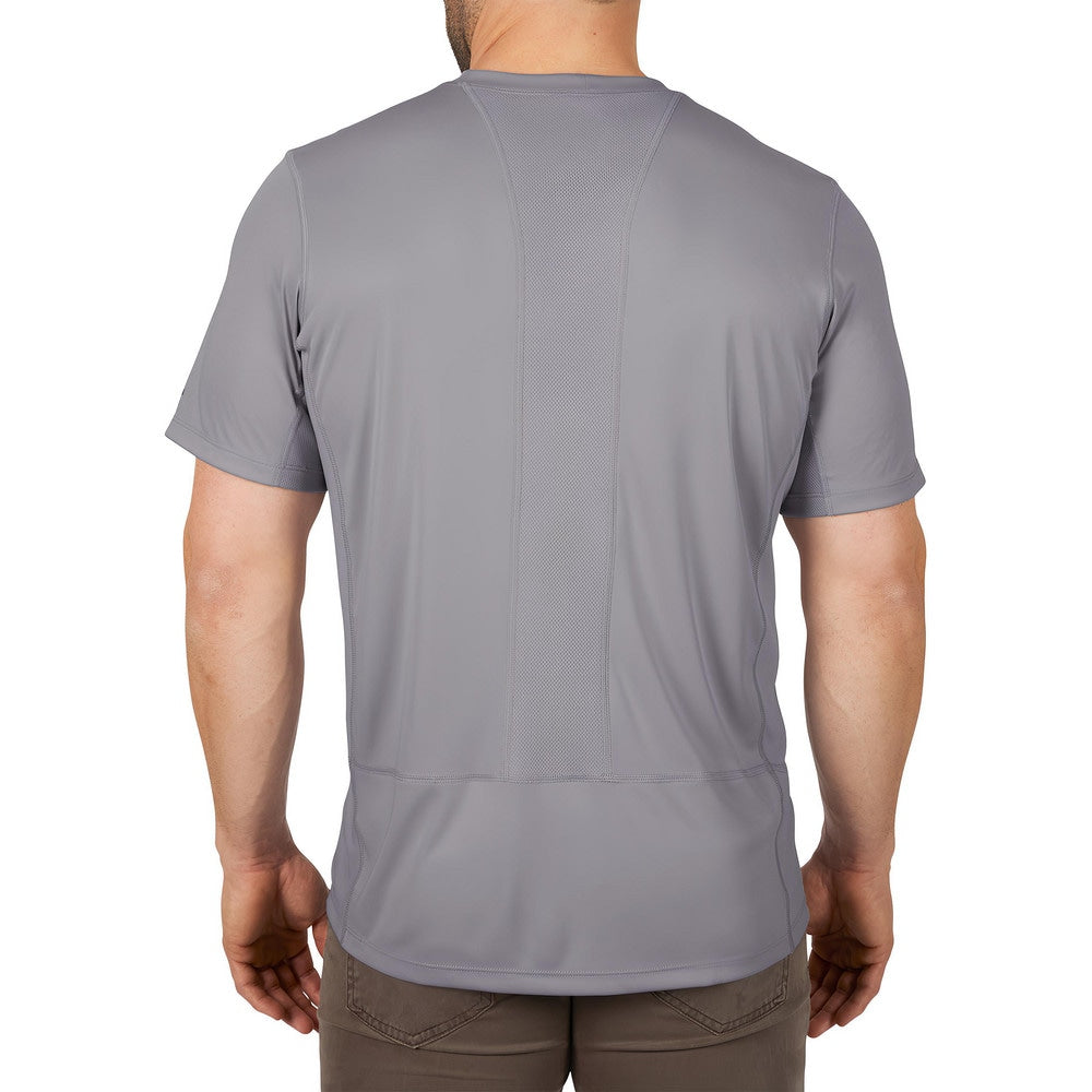 Work Shirt: General Purpose, 2X-Large, Polyester, Gray