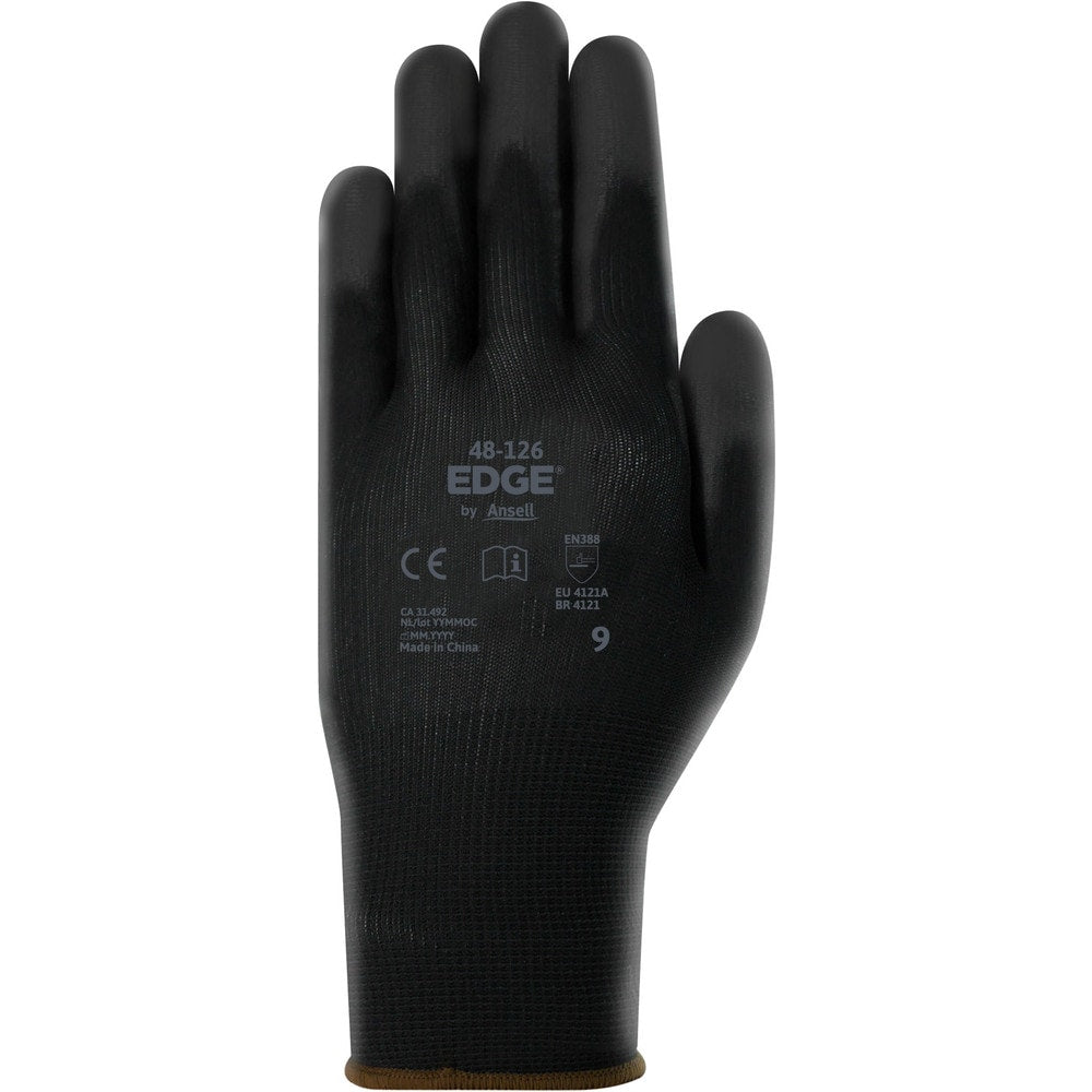 General Purpose Gloves: Edge 48-126, Size 2X-Large, Polyurethane-Coated Polyester