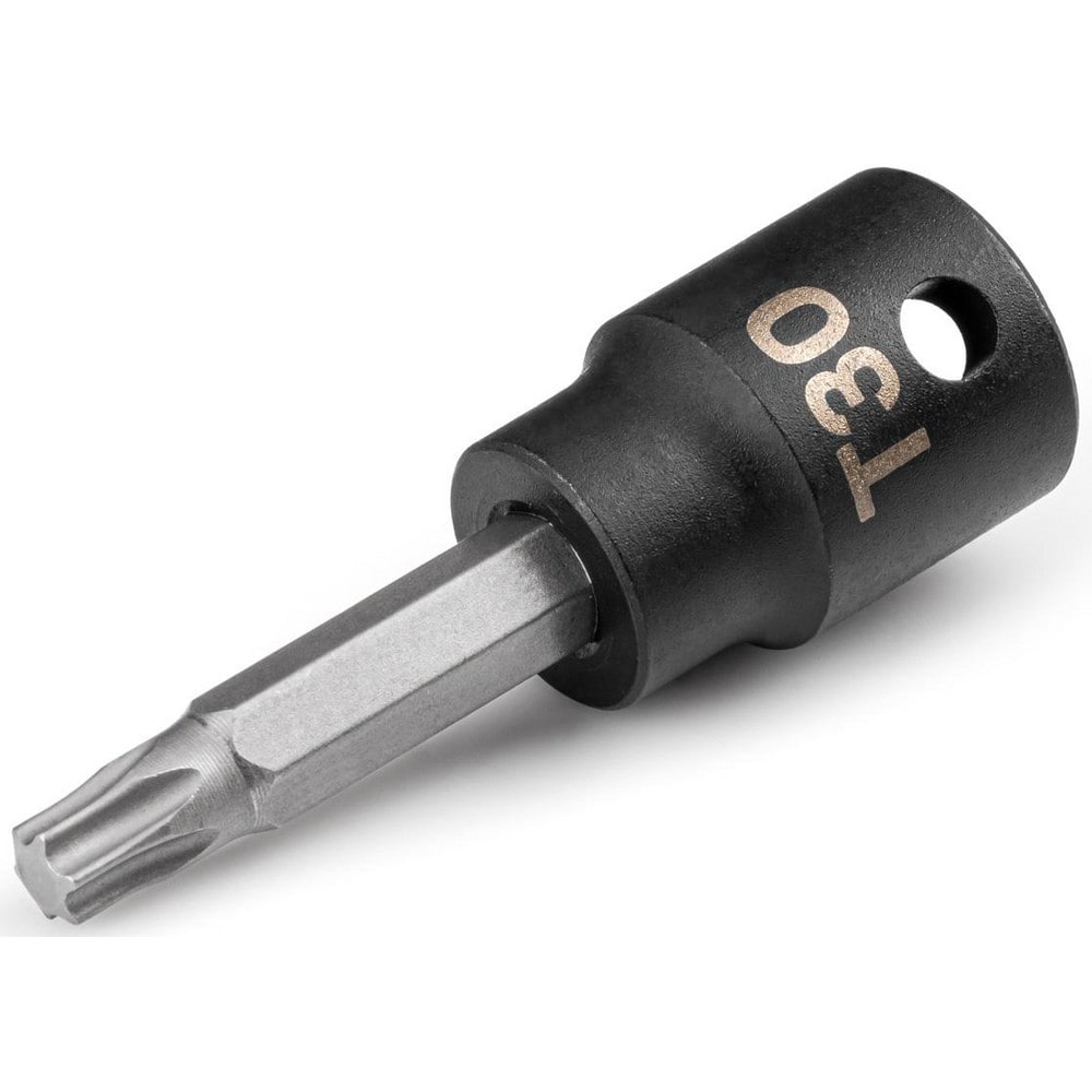 Impact Hex & Torx Bit Sockets; Drive Size: 3/8; Torx Size: T30; Bit Length (Decimal Inch): 1.16; Overall Length: 2.22 in