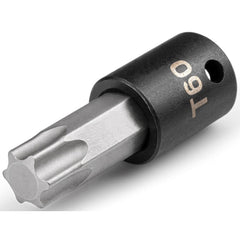 Impact Hex & Torx Bit Sockets; Drive Size: 3/8; Torx Size: T60; Bit Length (Decimal Inch): 1.16; Overall Length: 2.22 in