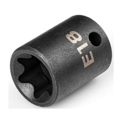 Specialty Sockets; Socket Type: External Star; Type: External Star Socket; Drive Size: 3/8 in; Socket Size: E18; Finish: Manganese Phosphate