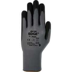 General Purpose Gloves: Edge 48-128, Size 2X-Large, Nitrile-Coated Polyester