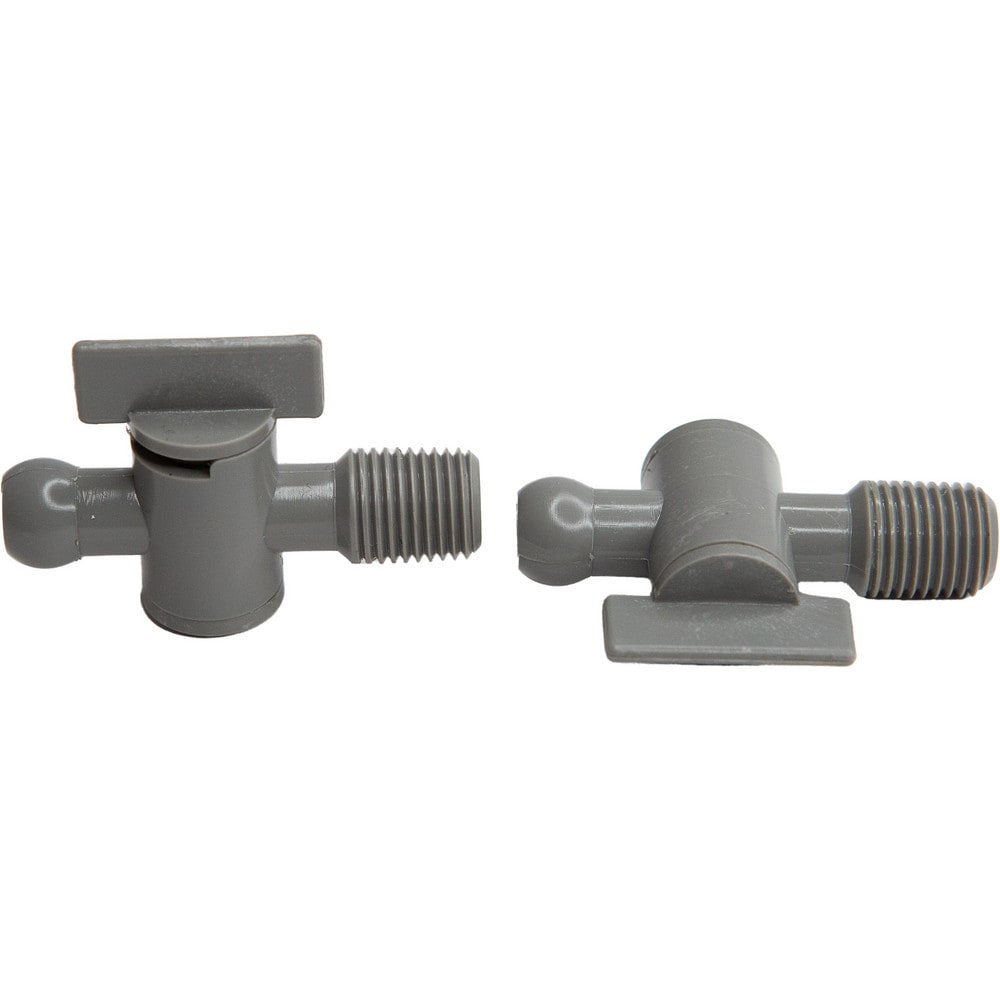 Coolant Hose Valves; Hose Inside Diameter (Inch): 1/4; System Size: 0.25 in; Connection Type: Male Snap-Loc x Male; Body Material: POM; Thread Size: 1/4 in; Number Of Pieces: 2