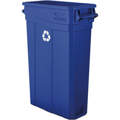 Trash Cans & Recycling Containers; Type: Recyclable; Container Capacity: 23; Container Shape: Rectangle; Lid Type: None; Container Material: HDPE; Color: Blue; Material: HDPE