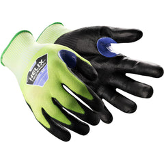 Cut, Puncture & Abrasion-Resistant Gloves: Helix Helix, Size Medium, ANSI Cut A9, ANSI Puncture 4, Polyurethane, HPPE Blend