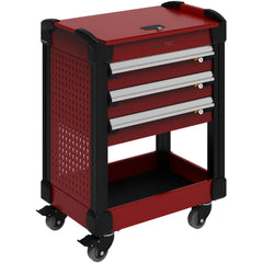 Utility Utility Cart: 25" Long, 25" Wide, 600 lb Capacity, Carmine Red