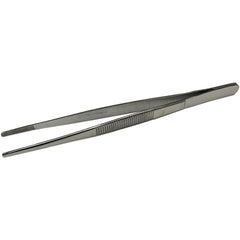 Scissors, Forceps & Tweezers; Product Type: Forceps; Overall Length: 5.00; Blade Material: Stainless Steel; Handle Material: Stainless Steel; Tip Shape: Straight; Blade Style: Straight; Disposable: No