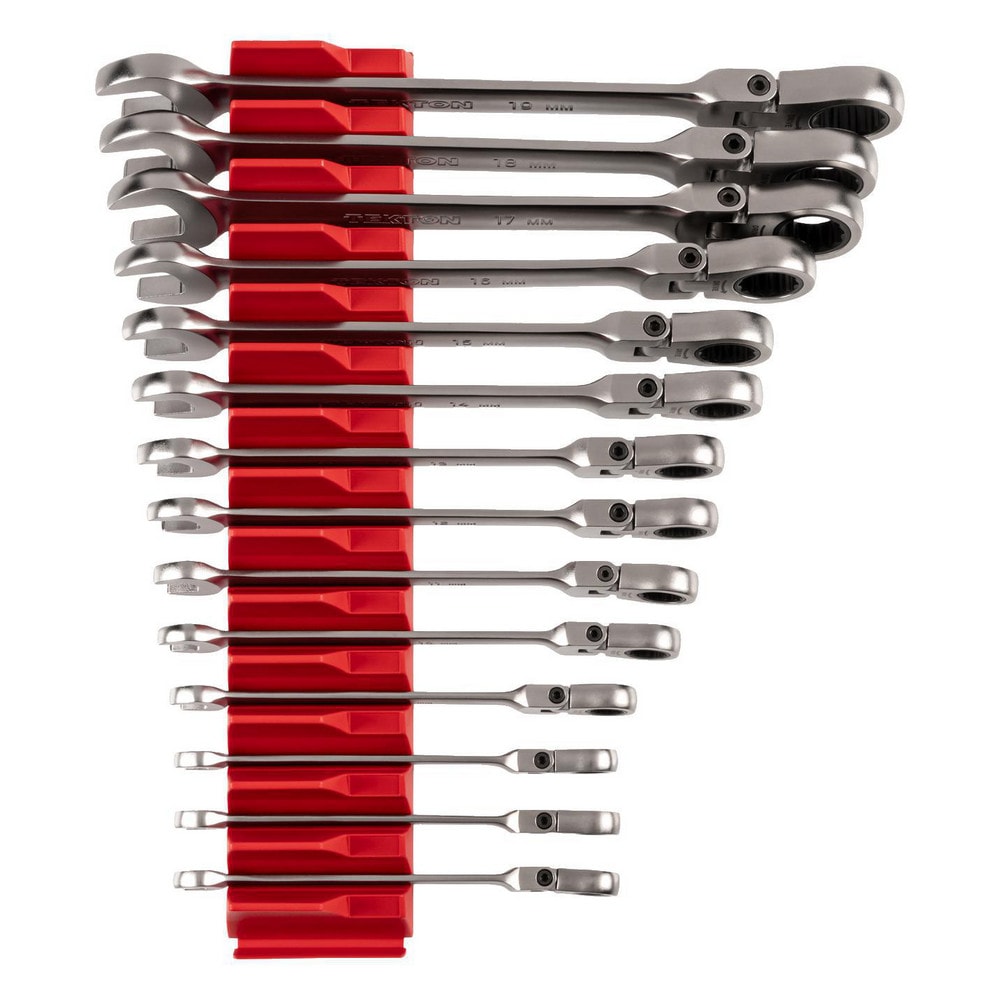 Ratchet Set & Combination Wrench Set: 14 Pc, Metric