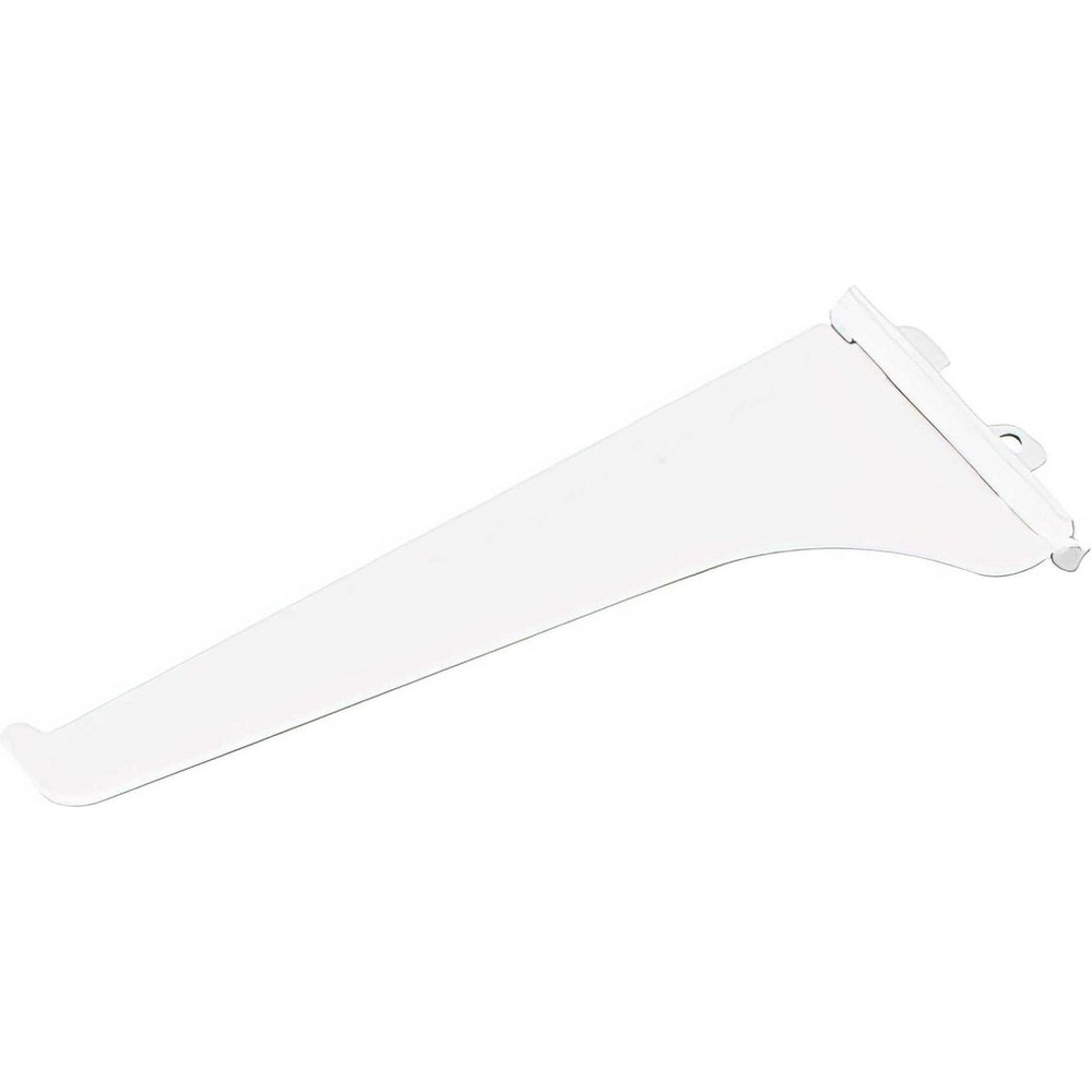 Brackets; Bracket Type: Shelf Bracket; Mount Type: Insert; Length (Inch): 8 in; Bracket Material: Metal; Load Capacity: 60; Overall Width: 0.5 in; Finish: White