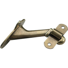 Brackets; Bracket Type: Handrail Bracket; Mount Type: Screw-On; Length (Inch): 2.39 in; Bracket Material: Metal; Load Capacity: 100; Overall Width: 1.25 in; Finish: Brass