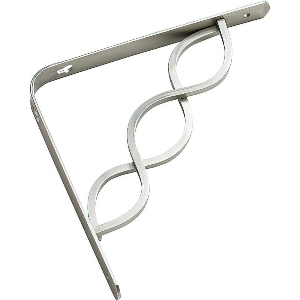 Brackets; Bracket Type: Shelf Bracket; Mount Type: Screw-On; Length (Inch): 7.91 in; Bracket Material: Steel; Load Capacity: 25; Overall Width: 0.79 in; Finish: Nickel