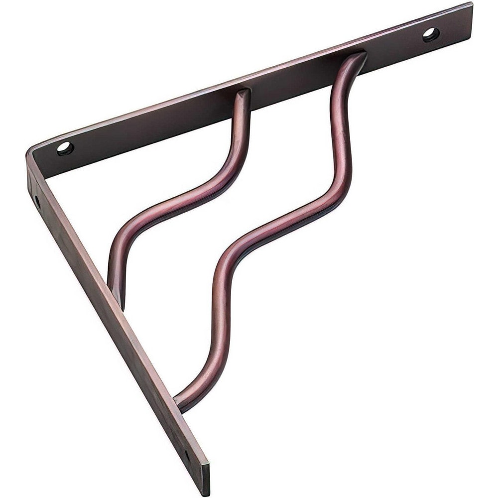 Brackets; Bracket Type: Shelf Bracket; Mount Type: Screw-On; Length (Inch): 7.04 in; Bracket Material: Steel; Load Capacity: 25; Overall Width: 0.79 in; Finish: Oil-Rubbed Bronze