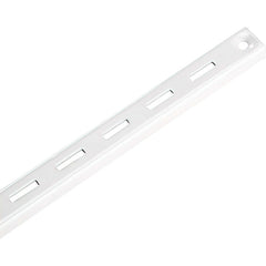 Brackets; Bracket Type: Shelf Standard; Mount Type: Screw-On; Length (Inch): 24 in; Bracket Material: Metal; Overall Width: 0.63 in; Finish: White