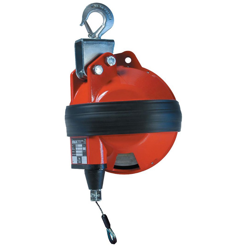 Tool Balancers; Reel Type: Enclosed; Hanger Type: Safety Swivel Hook; Minimum Load Capacity: 99.00; Maximum Load Capacity: 110.00; Cable Length: 9.850; Lockable: Yes; Locking Mechanism: Locking Screw; Tension Adjustment: Yes