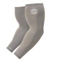 General Purpose Protective Sleeves: Size Large, Polyester & Spandex, Gray, ANSI Cut A4