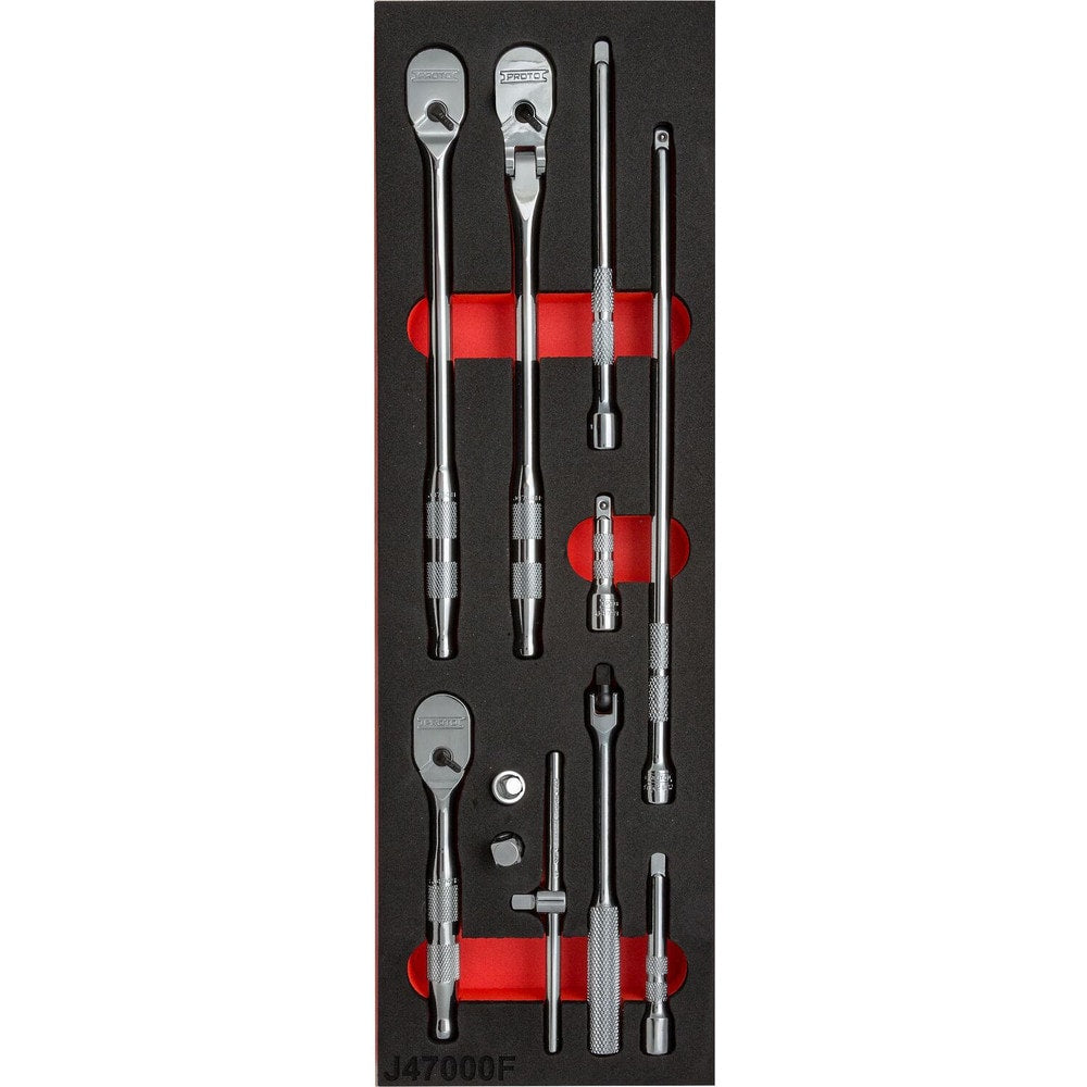 Socket Extension Sets; Finish: Chrome; Material: Steel; For Use With: Ratchet Set; Insulated: No; Non-sparking: No; Locking: No; Tether Style: Not Tether Capable