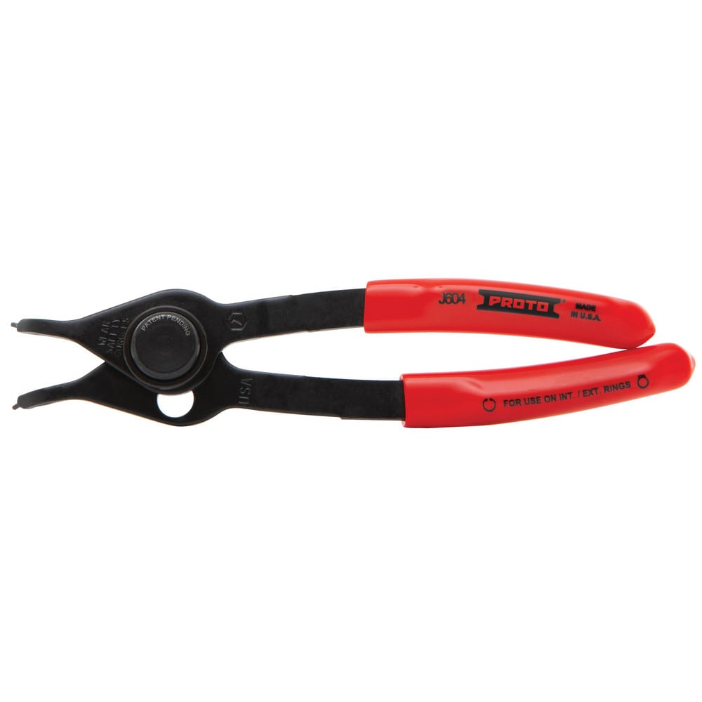 Retaining Ring Pliers; Tool Type: Internal Ring Pliers; Type: Retaining Ring Pliers; Tip Angle: 45.00; Tip Diameter (Decimal Inch): 0.047; Ring Diameter Range (Inch): 0.39 to 0.98 (External); Overall Length (Decimal Inch): 5.7500