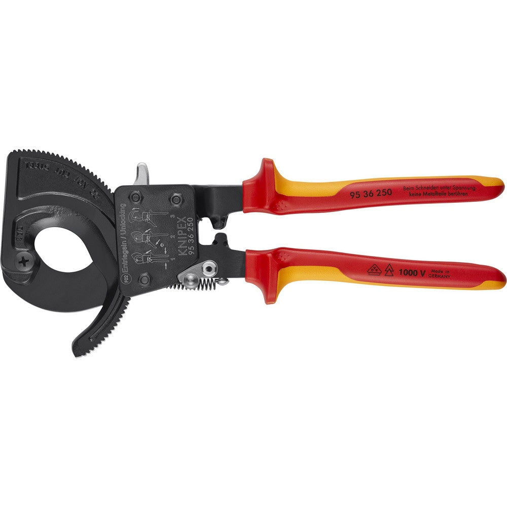 Cutting Pliers; Cutter Type: Cable; Insulated: Yes; Application: Copper and aluminum cables, single and multiple-stranded wire