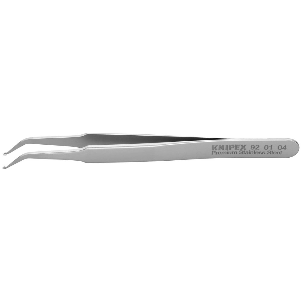 Tweezers; Tweezer Type: Assembly; Pattern: Smooth Pointed Tip and Serrated Bent Tip; Material: Stainless Steel; Tip Type: Angled; Tip Shape: Pointed; Overall Length (Inch): 4-1/2; Grip Style: Smooth