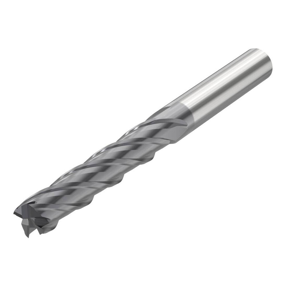 Corner Chamfer End Mill: 20.00 mm Dia, 100.00 mm LOC, 4 Flute, 0.20 mm Chamfer Width, Solid Carbide