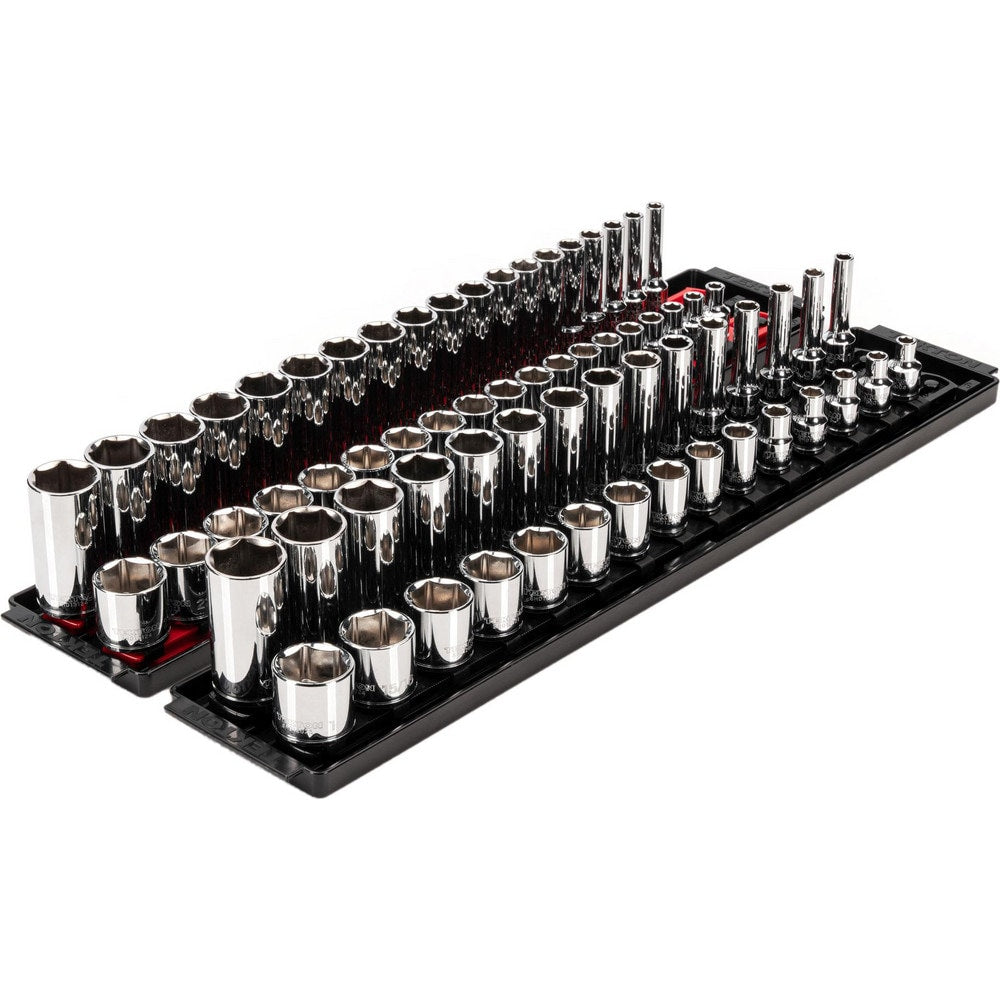 Deep Standard Socket Set Socket Set: 68 Pc, 0.25 to 1" Socket