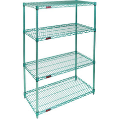 Wire Shelving; Shelving Type: Stationary Wire Shelving; Shelf Type: Adjustable; Adjustment Type: Split Sleeve; Shelf Capacity: 600; Mobility: Stationary; Depth (Inch): 18; Height (Inch): 74; Width (Inch): 60; Wire Shelving Material: Antimicrobial Steel