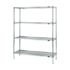 Wire Shelving; Shelving Type: Stationary Wire Shelving; Shelf Type: Adjustable; Adjustment Type: Split Sleeve; Shelf Capacity: 600; Mobility: Stationary; Depth (Inch): 24; Height (Inch): 74; Width (Inch): 72; Wire Shelving Material: Steel