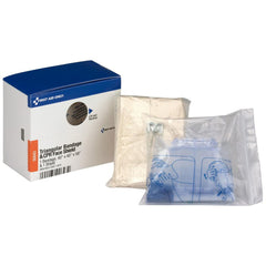 Disposable CPR Masks/Breathers; Disposable: Yes; Size: Universal; Filter Type: One-way Valve & Filter; Compatible First Aid Kits: 91379, 91123-021; Number of Components: 4