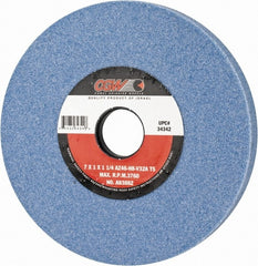 Surface Grinding Wheel: 7" Dia, 1" Thick, 1-1/4" Arbor, 46 Grit