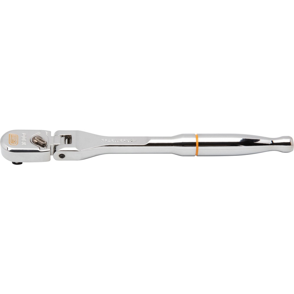 Ratchets; Tool Type: Ratchet; Drive Size: 0.25; Head Shape: Teardrop; Head Features: Reversible, Flex; Head Style: Flexible; Material: Alloy Steel; Finish: Polished Chrome; Overall Length (Inch): 7.05