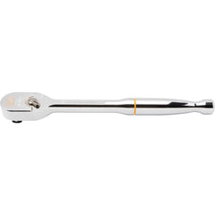 Ratchets; Tool Type: Ratchet; Drive Size: 0.5; Head Shape: Teardrop; Head Features: Reversible; Head Style: Flexible; Material: Alloy Steel; Finish: Polished Chrome; Overall Length (Inch): 11