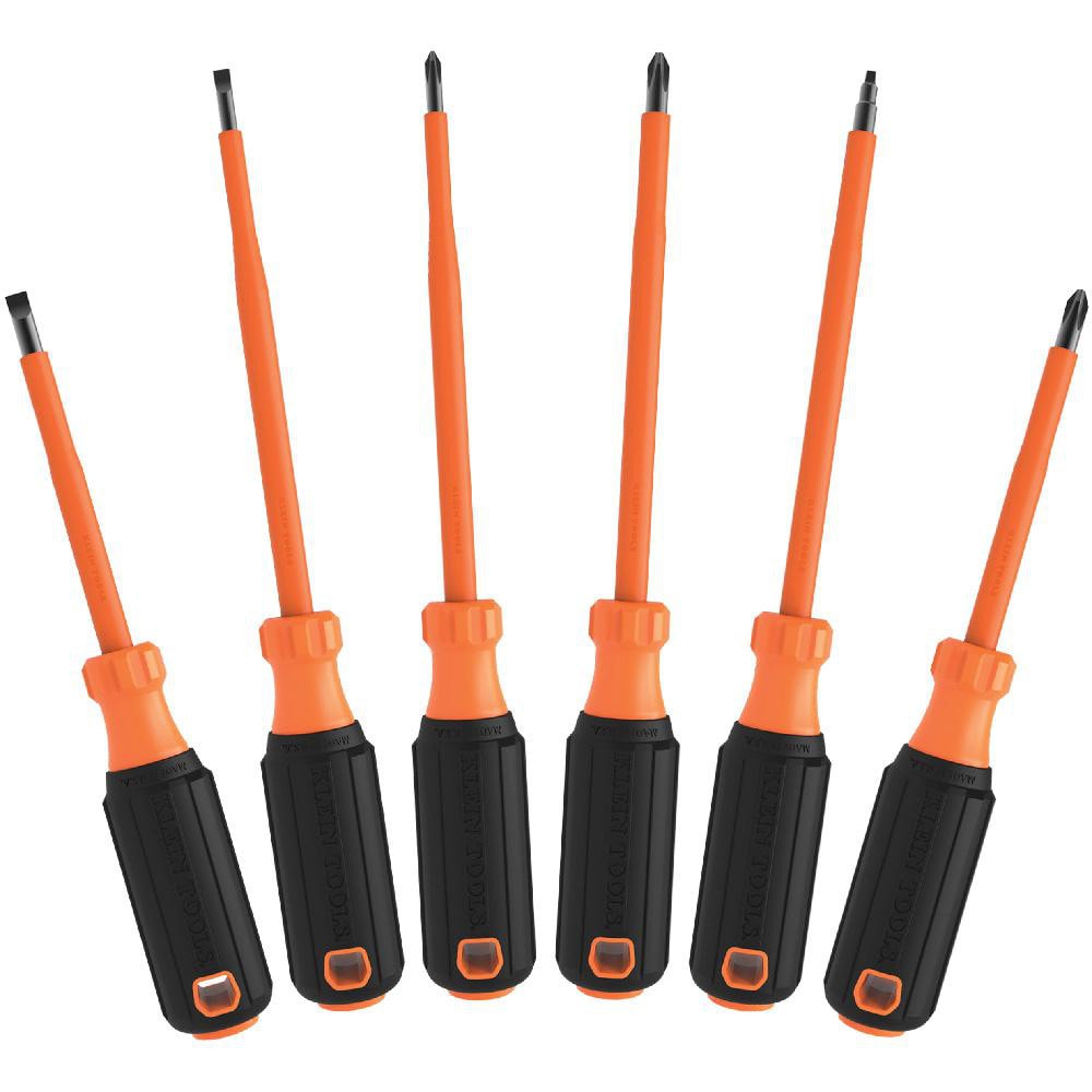 Screwdriver Sets; Screwdriver Types Included: Insulated Slotted & Phillips, Square; Container Type: Blister Pack; Tether Style: Tether Ready