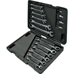 Combination Wrench Set: 12 Pc, Metric