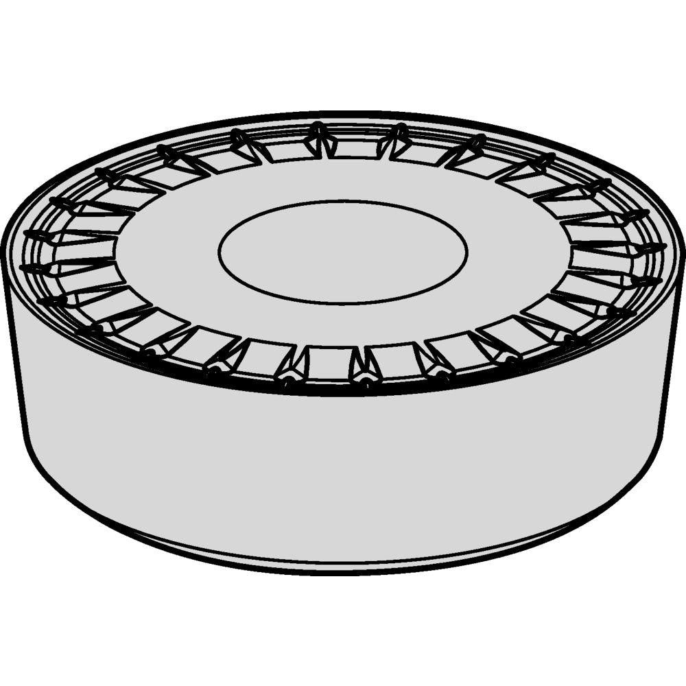 Turning Insert: RCMX3209M0TUPG KCP25C, Carbide