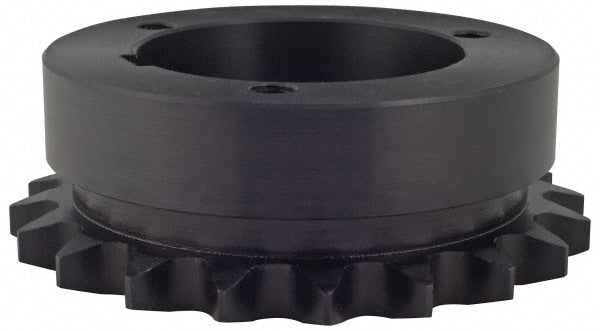 Bushed Roller Chain Sprocket: 40 Teeth, 1/2" Pitch, 1-3/4" Bore Dia