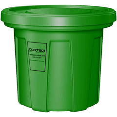 Trash Cans & Recycling Containers; Product Type: Trash Can; Type: Cortech Cobra Trash Can; Container Capacity: 20 Gallons; Container Shape: Round; Lid Type: No Lid; Container Material: Polyethylene; Color: Green; Material: Plastic