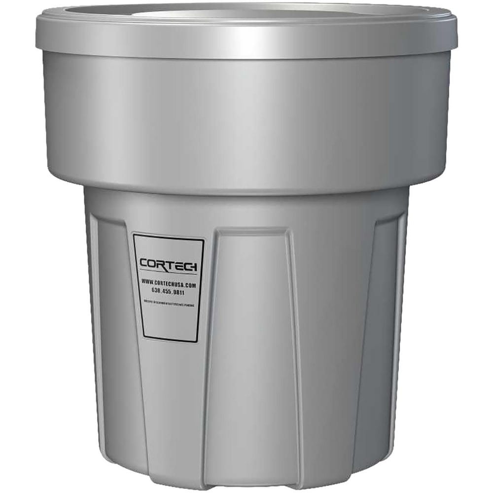 Trash Cans & Recycling Containers; Product Type: Trash Can; Type: Cortech Cobra Trash Can; Container Capacity: 30 Gallons; Container Shape: Round; Lid Type: No Lid; Container Material: Polyethylene; Color: Gray; Material: Plastic