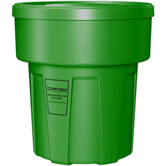 Trash Cans & Recycling Containers; Product Type: Trash Can; Type: Cortech Cobra Trash Can; Container Capacity: 30 Gallons; Container Shape: Round; Lid Type: No Lid; Container Material: Polyethylene; Color: Green; Material: Plastic